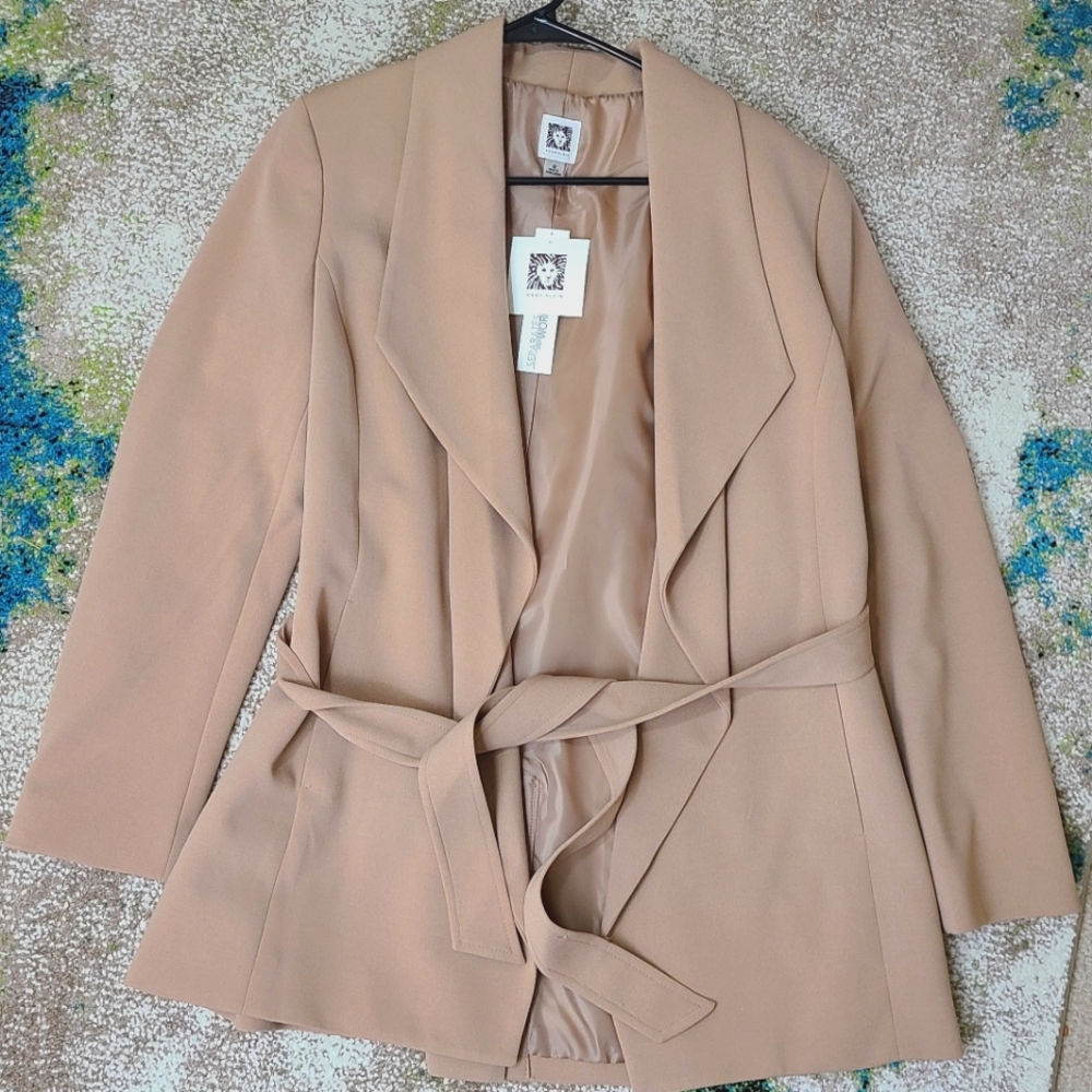 NWT Anne Klein Camel Jacket